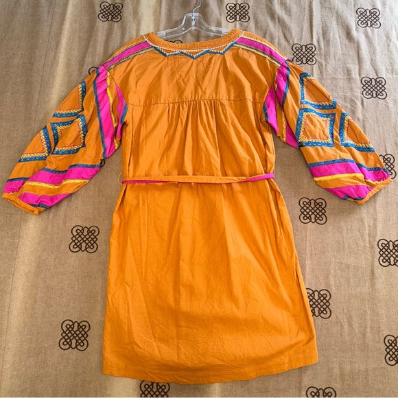 Anthropologie Stasiana Embroidered Patchwork Long Sleeve Tunic Dress - Picture 12 of 17